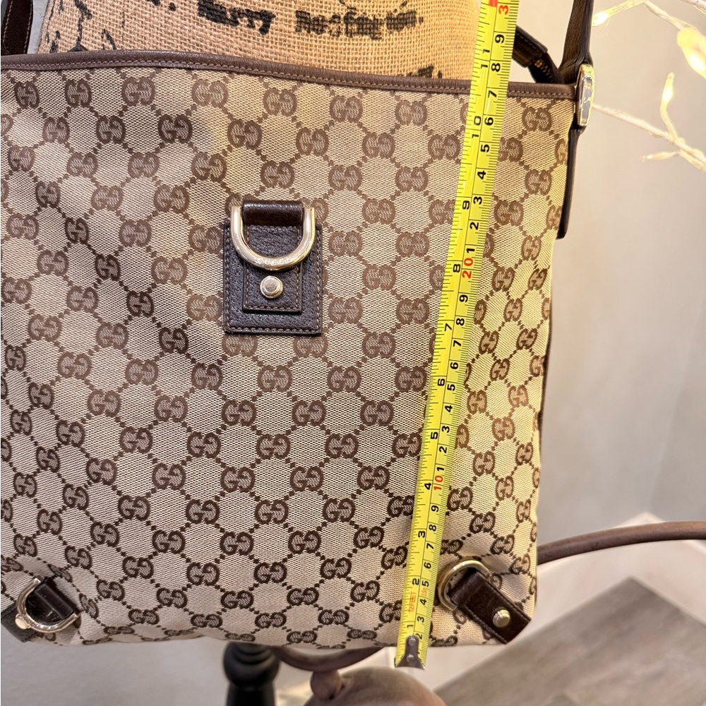 GUCCI Brown GG Canvas Crossbody Bag - Picture 6 of 10